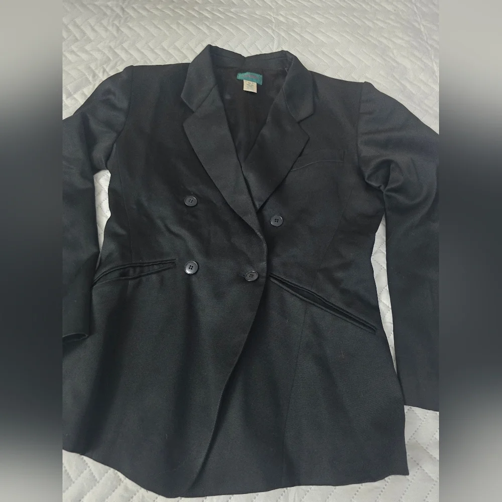 Kenzo Paris Vintage Women's Black Double-Breasted Blazer
